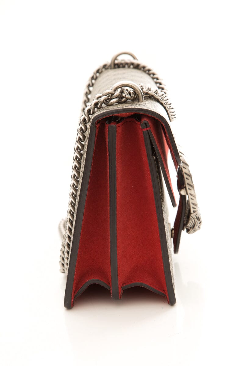 Gucci Dioronysus Monogram and Red Suede Crossbody