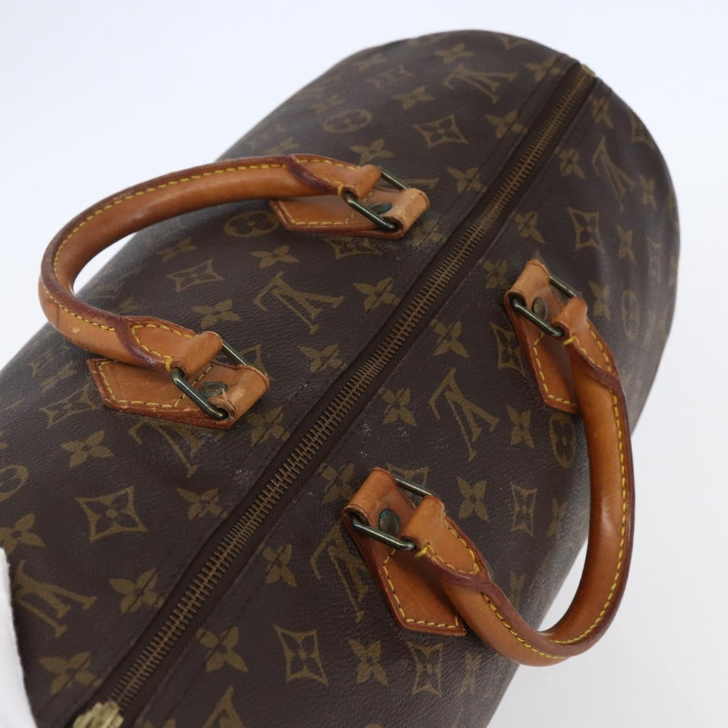 Louis Vuitton Speedy Bandouliere Bag Monogram Canvas Brown Canvas Handbag