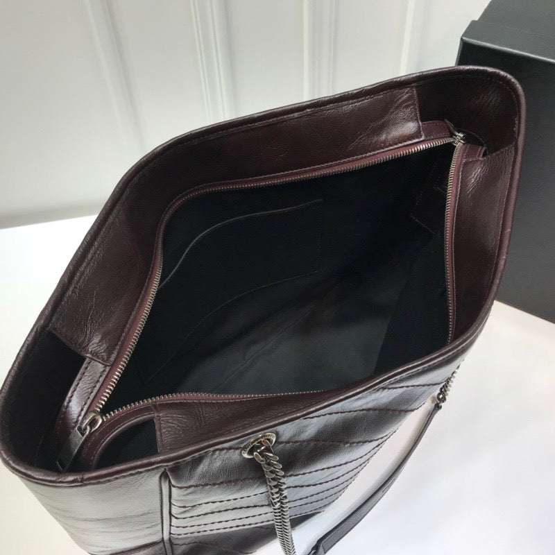 YSSL Niki Shopping Bag Burgundy For Women 13.8in/35cm YSLÂ 