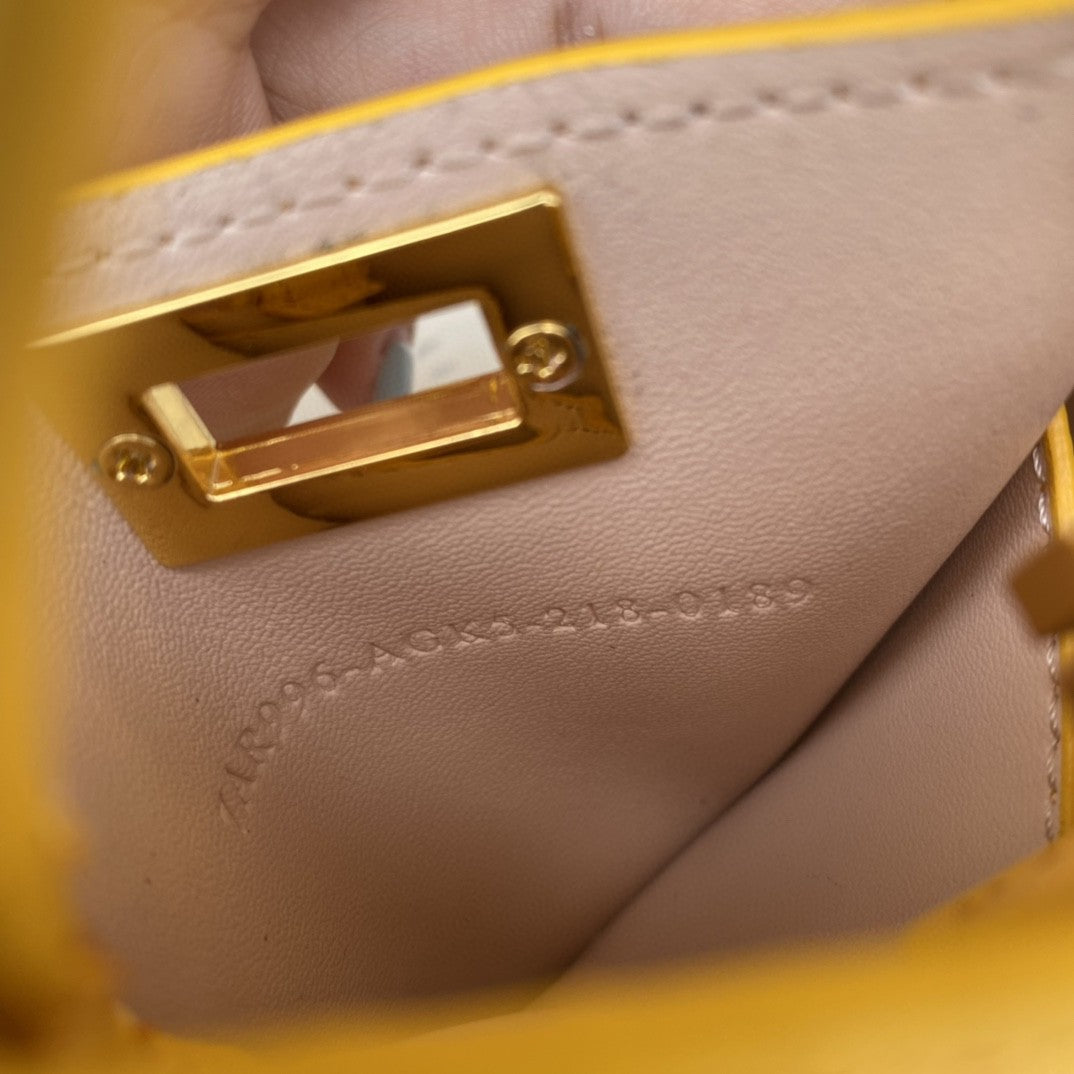 Nano Charm Crossbody Yellow Bag For Woman 12cm/4.5in