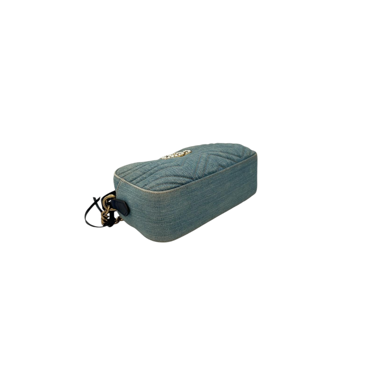 Gucci Gucci Marmont Crossbody Bag Blue Quilted VeLouis Vuittonet