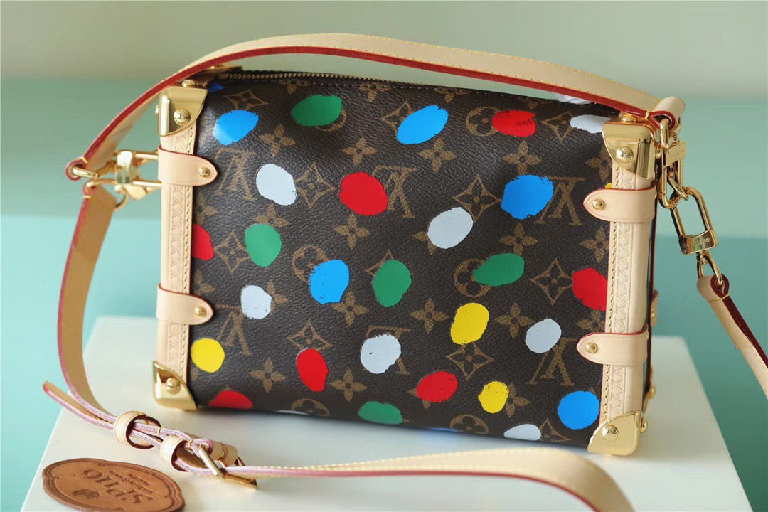 Louis Vuitton Side Trunk PM Monogram Canvas For Women, Women’s Bags, Shoulder And Crossbody Bags 8.3in/21cm Louis Vuitton