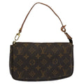 Louis Vuitton Pochette Accessoire  Canvas Clutch Bag