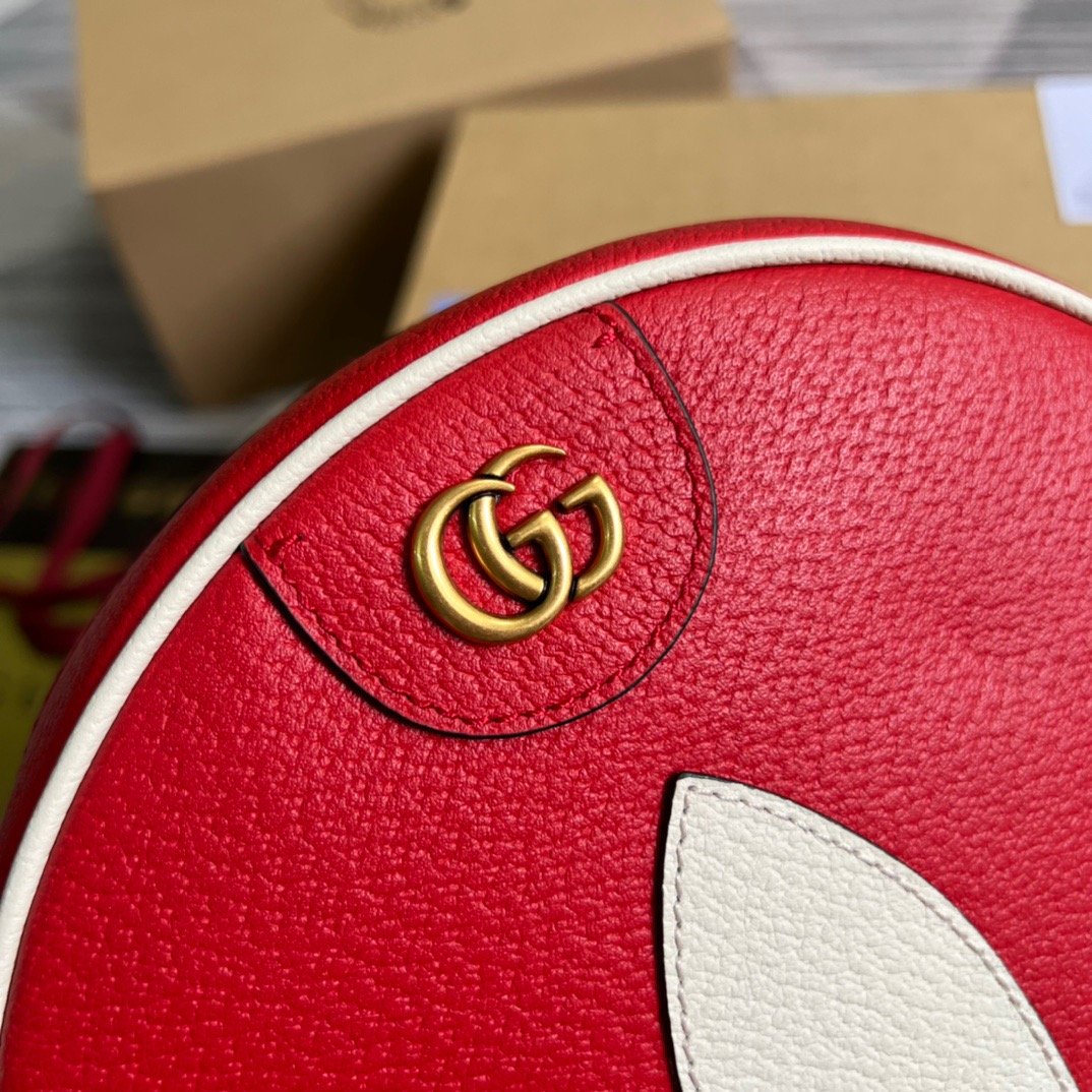 Gucci x ADiordas OphiDiora Shoulder Bag Red For Women, Women’s Bags 8.6in/22cm Gucci 702626 DJ24T 6484