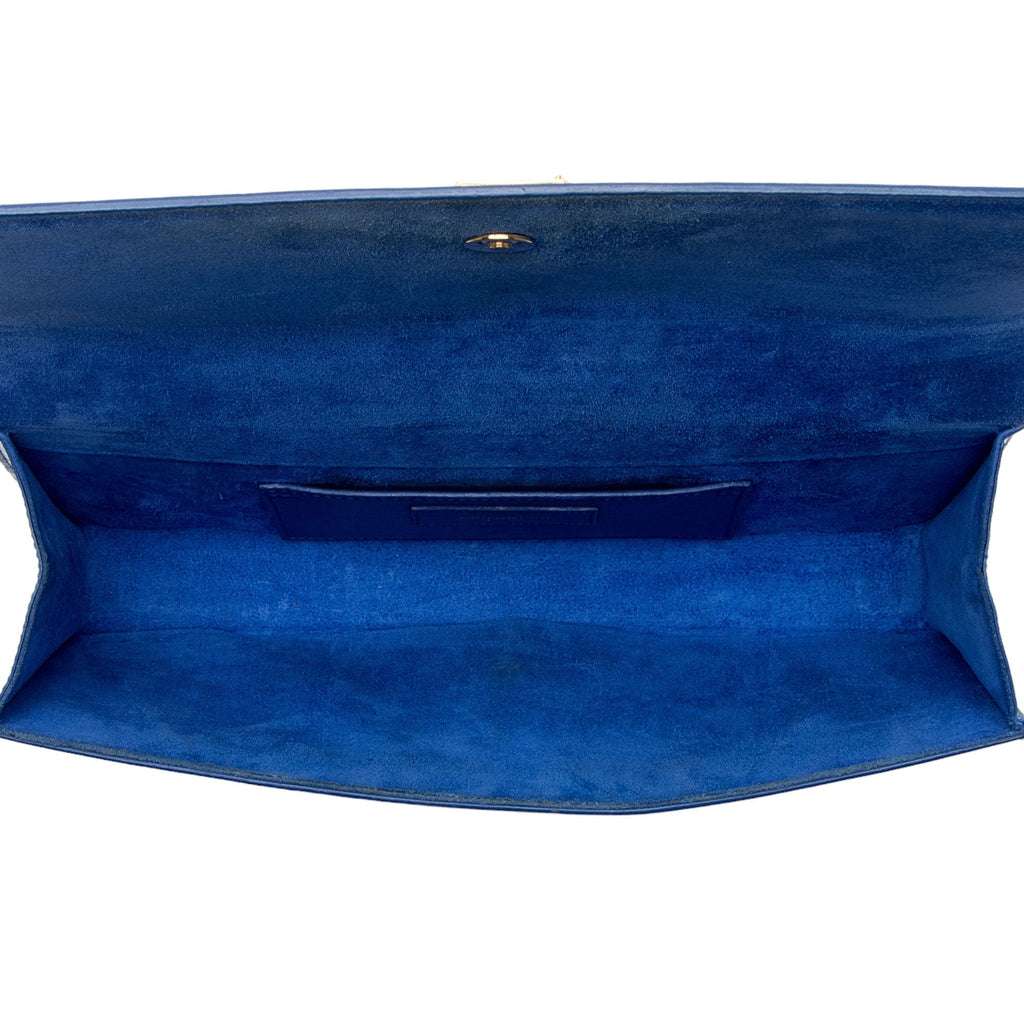 Saint Laurent  Leather Grain de Poudre Monogram Kate Clutch
