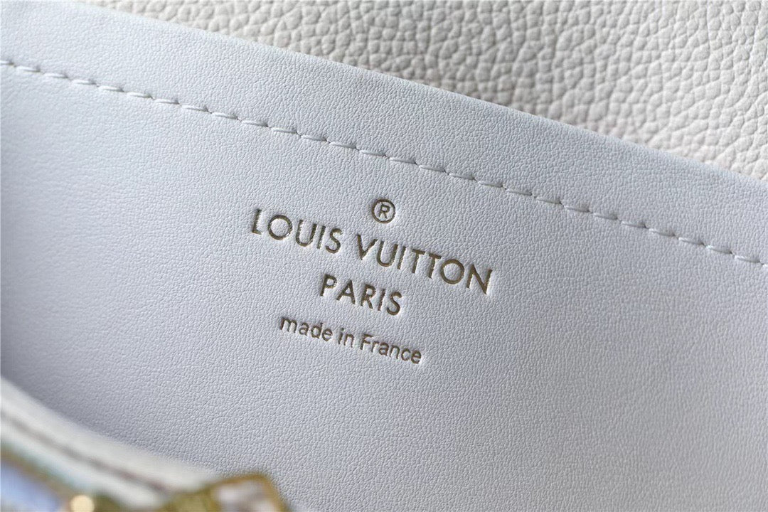 Louis Vuitton Marceau Monogram Empreinte Cream Beige For Women,  Shoulder And Crossbody Bags 9.6in/29.5cm Louis Vuitton M46201