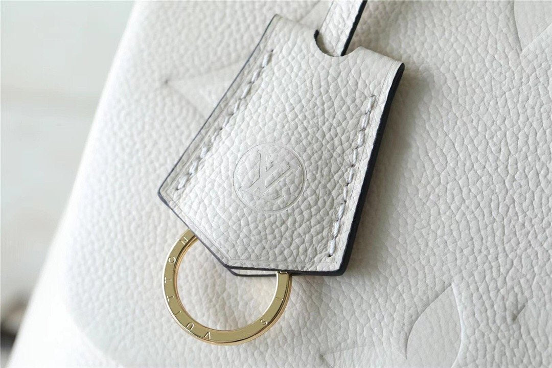 Louis Vuitton Madeleine MM Monogram Empreinte Creme Beige For Women,  Shoulder and Crossbody Bags 11.8in/30cm Louis Vuitton