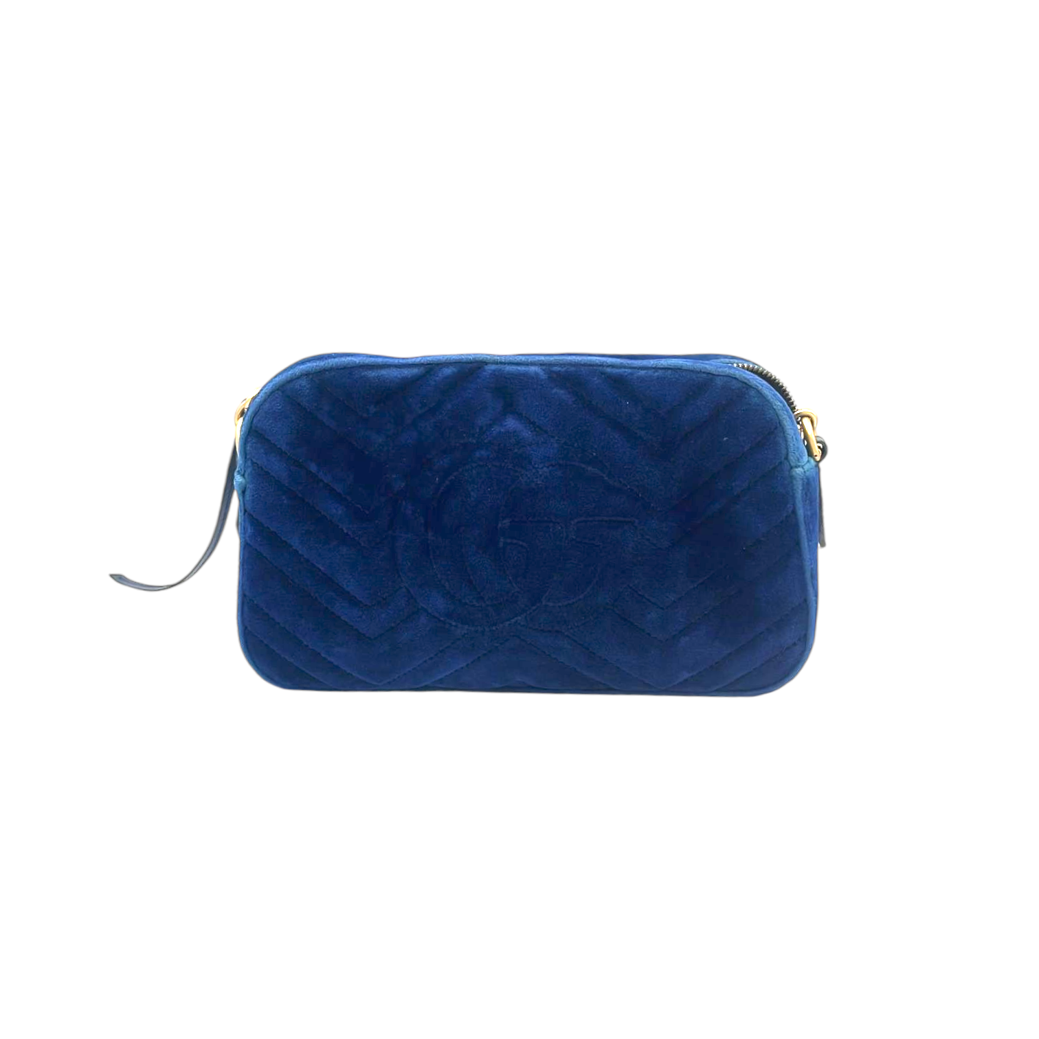 Gucci Gucci Marmont Crossbody Bag Blue Quilted VeLouis Vuittonet