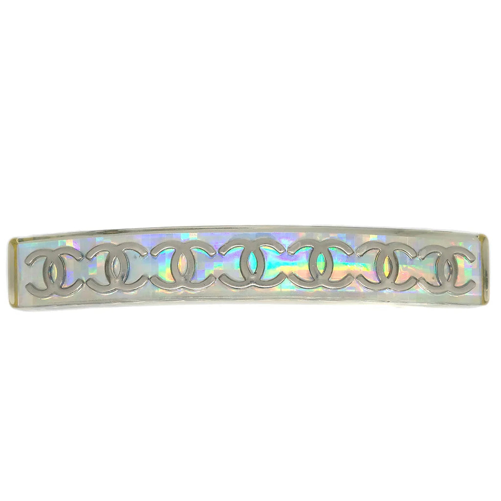 Chanel Hair Clip Hairpin Barrette Clear 97P/62