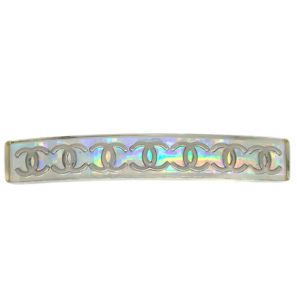 Chanel Hair Clip Hairpin Barrette Clear 97P/62