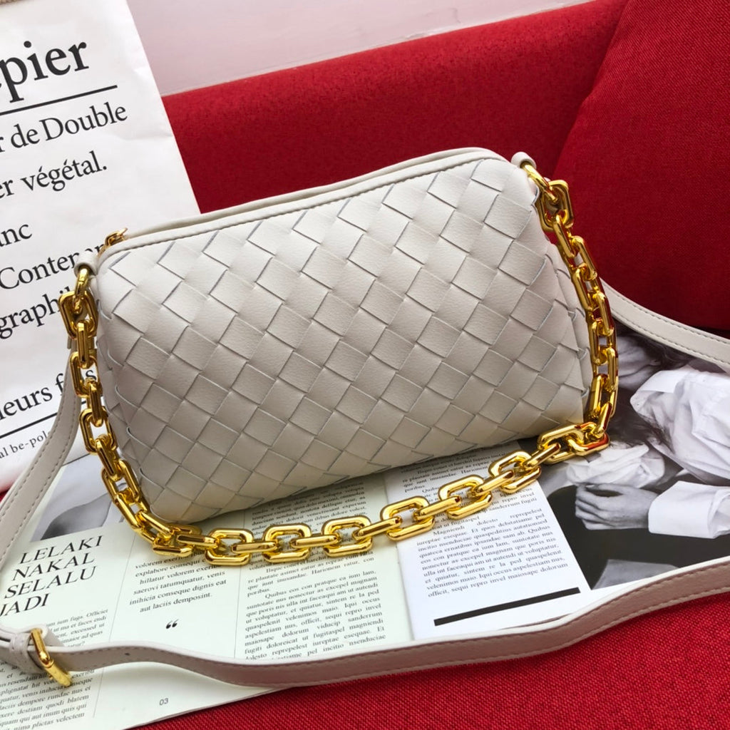 Bottega Veneta Crossbody Bag White, For Women, Bags 9.4in/24cm