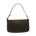 Louis Vuitton Pochette Accessoire  Canvas Clutch Bag