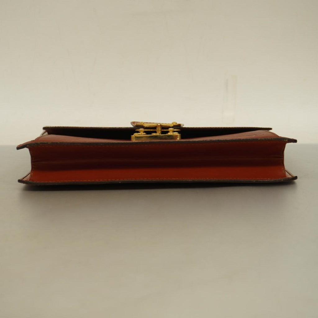 Louis Vuitton Sellier Drangonne  Leather Clutch Bag