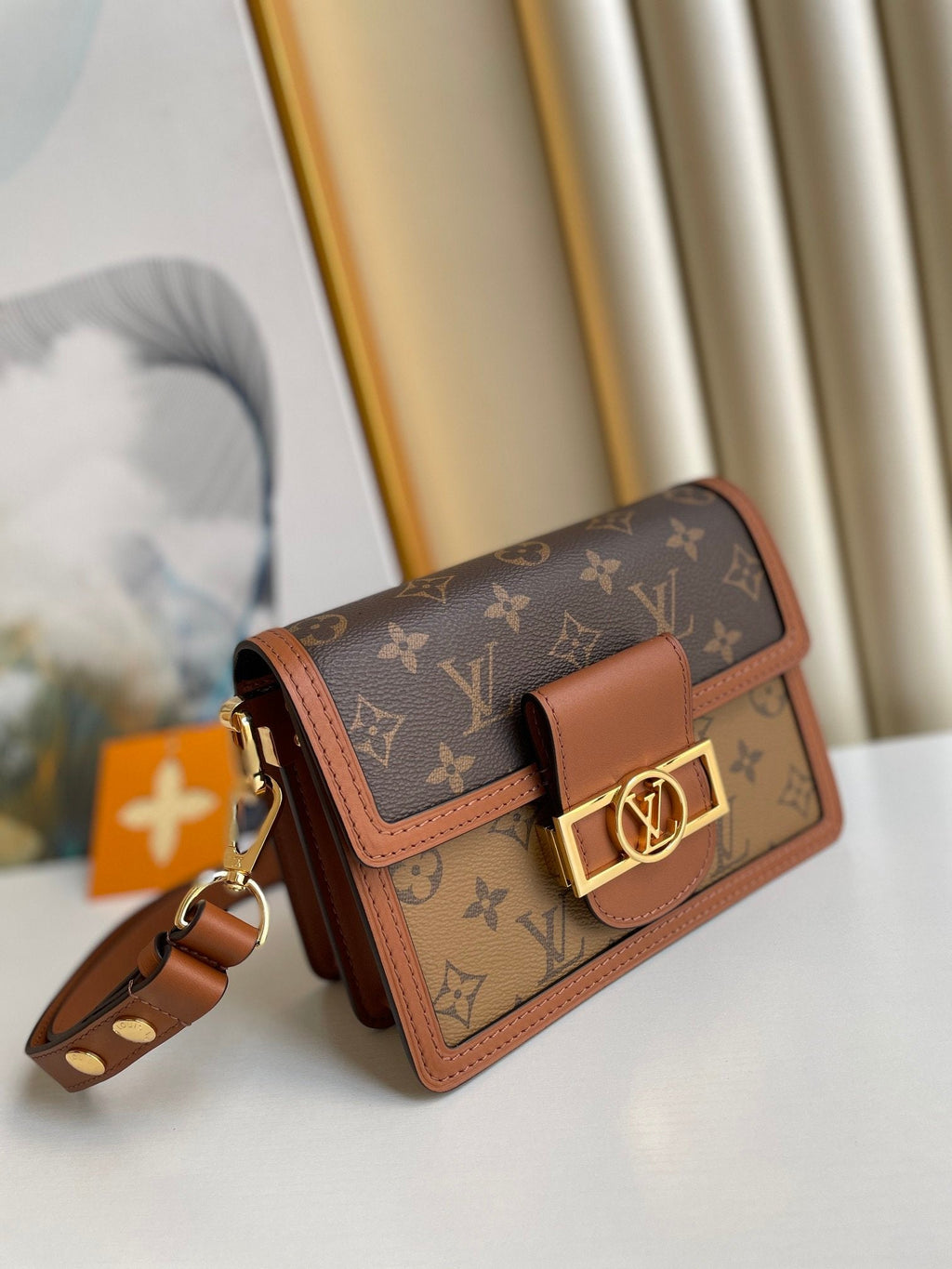 Louis Vuitton Mini Dauphine Monogram And Monogram Reverse Canvas By Nicolas Ghesquière For Spring-Summer, For Women  Shoulder Bags 20cm Louis Vuitton M45959