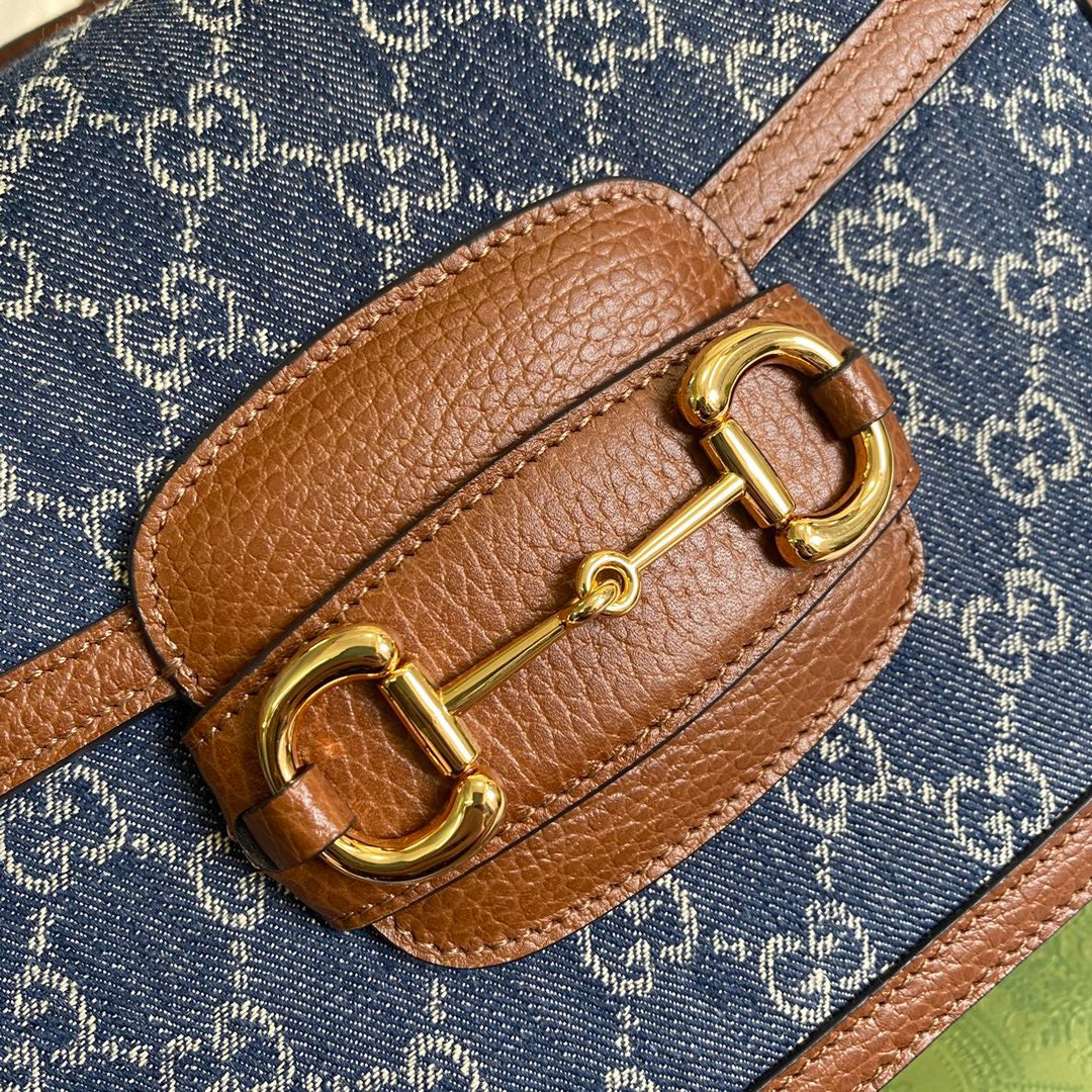 Horsebit 1955 Shoulder Bag Blue And Ivory For Women, Women’s Bags 9.8in/25cm Glami
