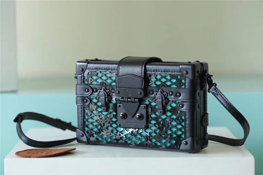 Louis Vuitton Petite Malle Monogram Pattern Black For Women,  Shoulder And Crossbody Bags 7.9in/20cm Louis VuittonÃƒâ€šÃ‚Â 