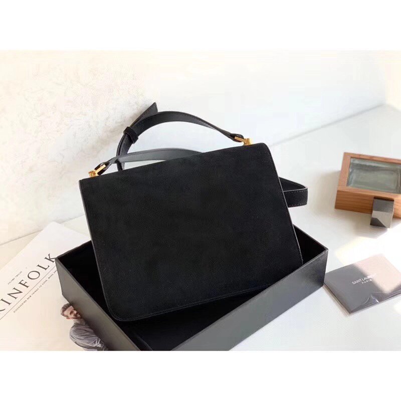 Top QualityÂ Le Carre Satchel Black For Women 9in/23cm YSL