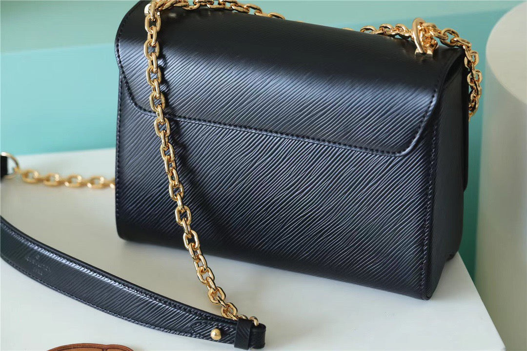 Louis Vuitton Twist MM Epi Black For Women,  Shoulder And Crossbody Bags 9.1in/23cm Louis Vuitton