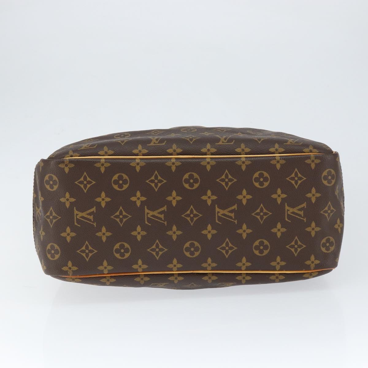 Louis Vuitton Deauville Handbag Monogram Canvas Brown Canvas Handbag