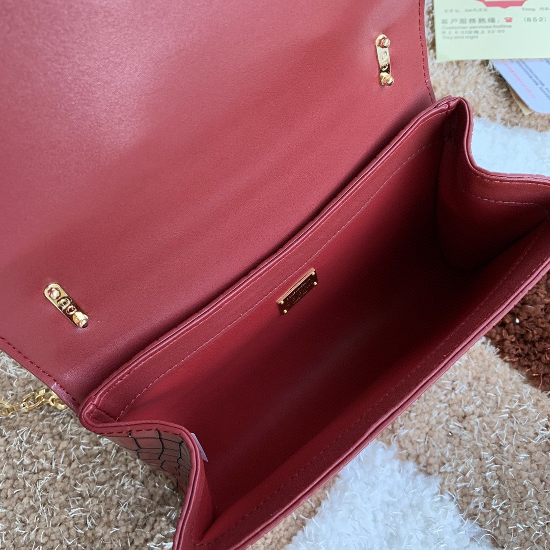 Girls CrossBody Bag Burgundy For Women 8.3in/21cm GLAMI