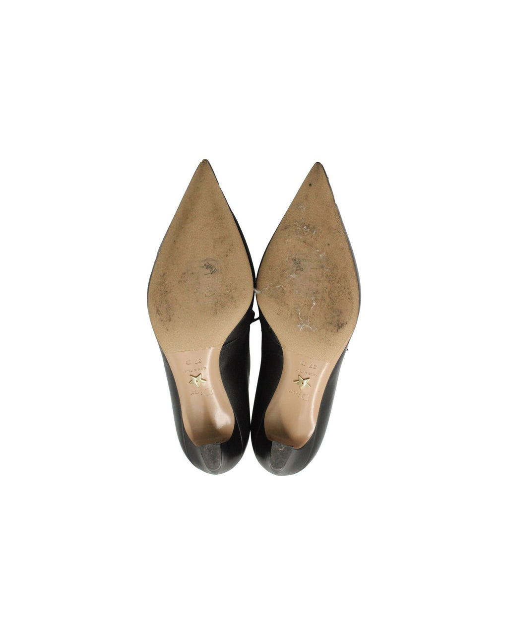 Dior Lace-Up Pointed-Toe Ankle Boots in Black Leather