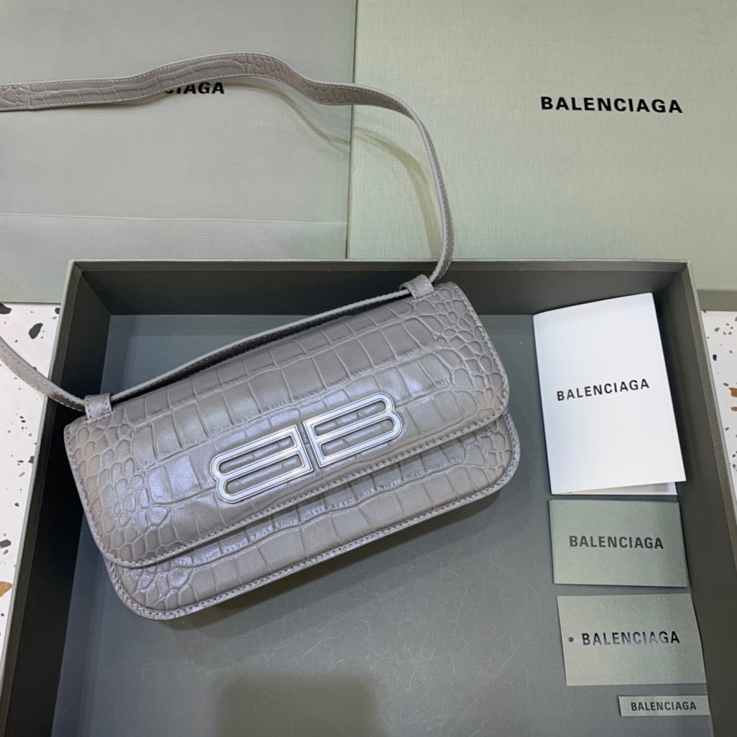 Gossip Small Shoulder Bag Gray, For Women,  Bags 9.1in/23cm