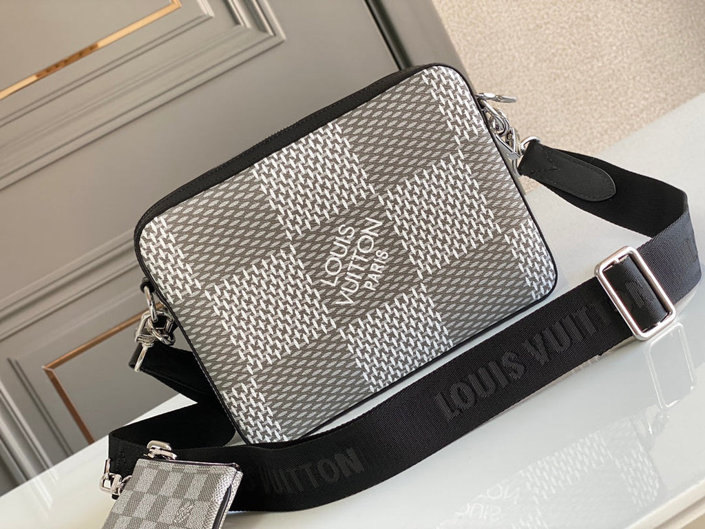 Louis Vuitton Trio Messenger Damier Graphite Plaster For Men, Bags, Shoulder And Crossbody Bags 9.8in/25cm Louis Vuitton