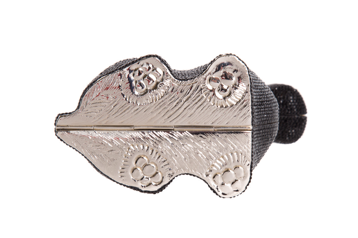Judith Leiber Black Crystal Scottish Terrier Clutch