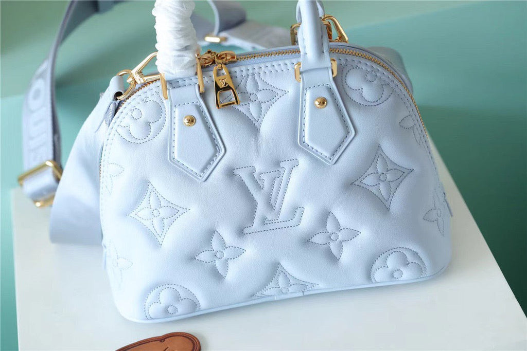 Louis Vuitton Alma Bag Handbags,  Shoulder and Cross Body Bags For Women In Bleu Glacier Blue 9.6in/25cm Louis Vuitton M59822