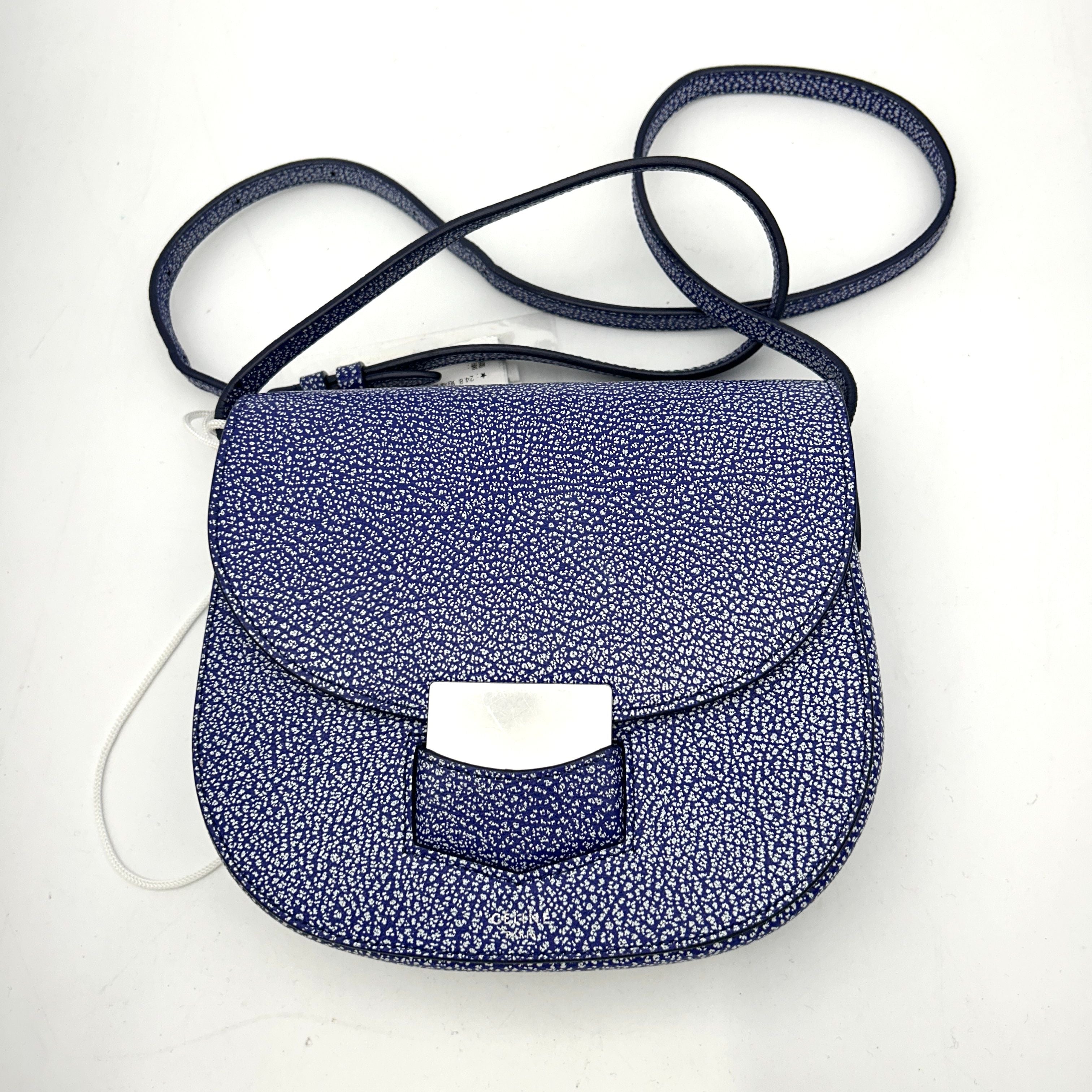 Celine Small Trotteur Bag - Blue Crossbody Bag LA15640
