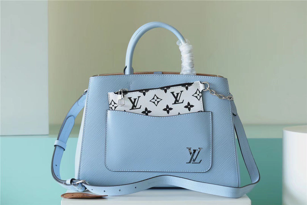 Louis Vuitton Marelle Tote MM Epi Bleu Nuage Blue For Women, WomenÃƒÂ¢Ã¢â€šÂ¬Ã¢â€žÂ¢s Handbags, Shoulder And Crossbody Bags 11.8in/30cm Louis VuittonÃƒâ€šÃ‚Â 
