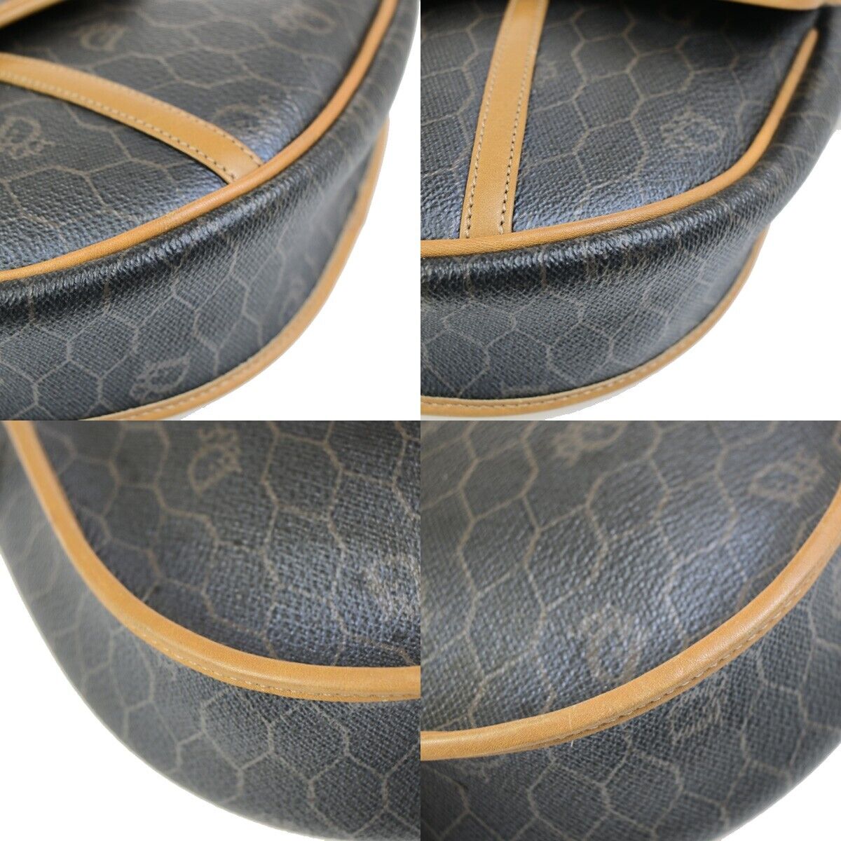 Dior Honeycomb  Canvas Shoulder Bag
