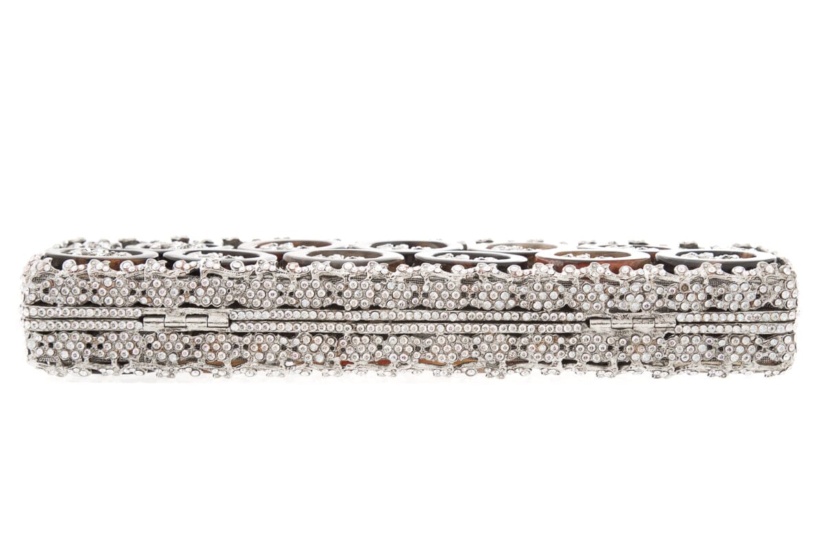 Edidi SiLouis Vuittoner Embellished Rectangle Clutch