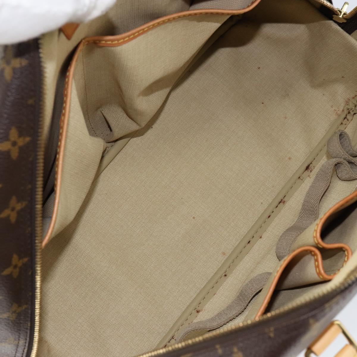 Louis Vuitton Deauville Handbag Monogram Canvas Brown Canvas Handbag