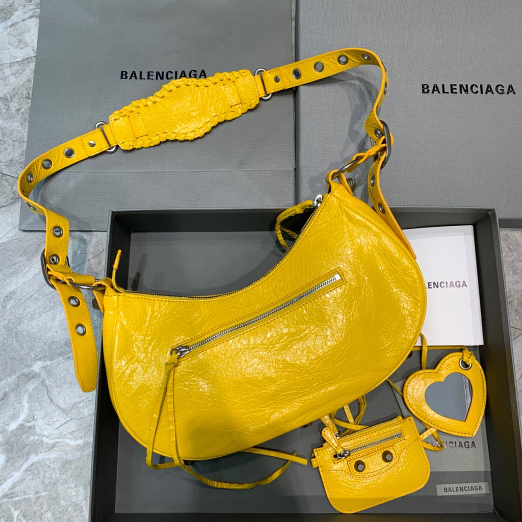 Balen Le Cagole XS Shoulder Bag In Yellow, For Women,  Bags 13in/33cm