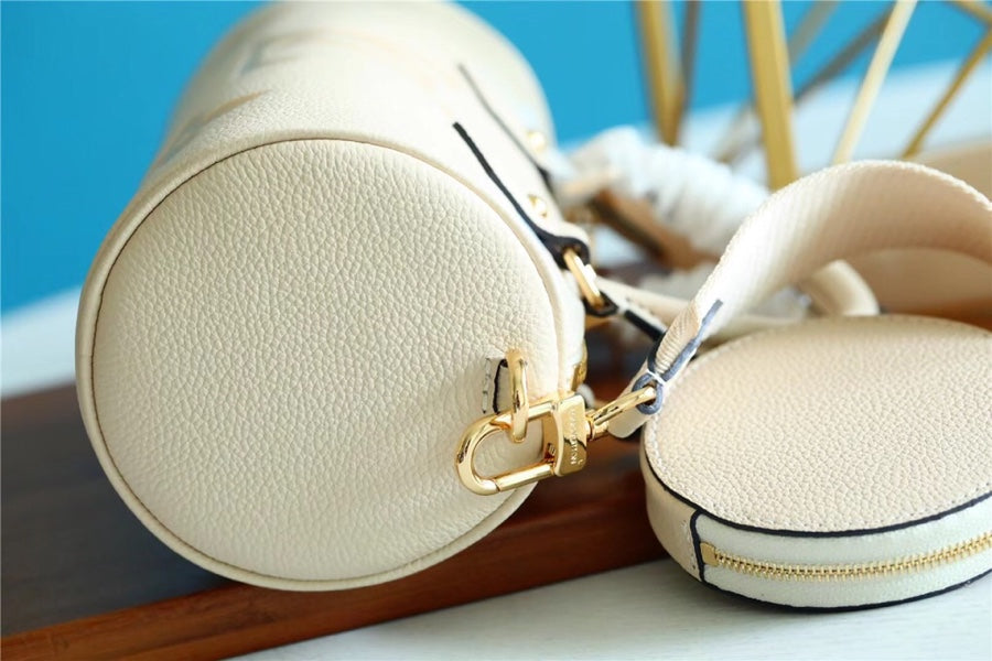 Louis Vuitton Papillon Burberry Monogram Empreinte Beige For Women, Women’s Bags, Shoulder And Crossbody Bags 7.9in/20cm Louis Vuitton
