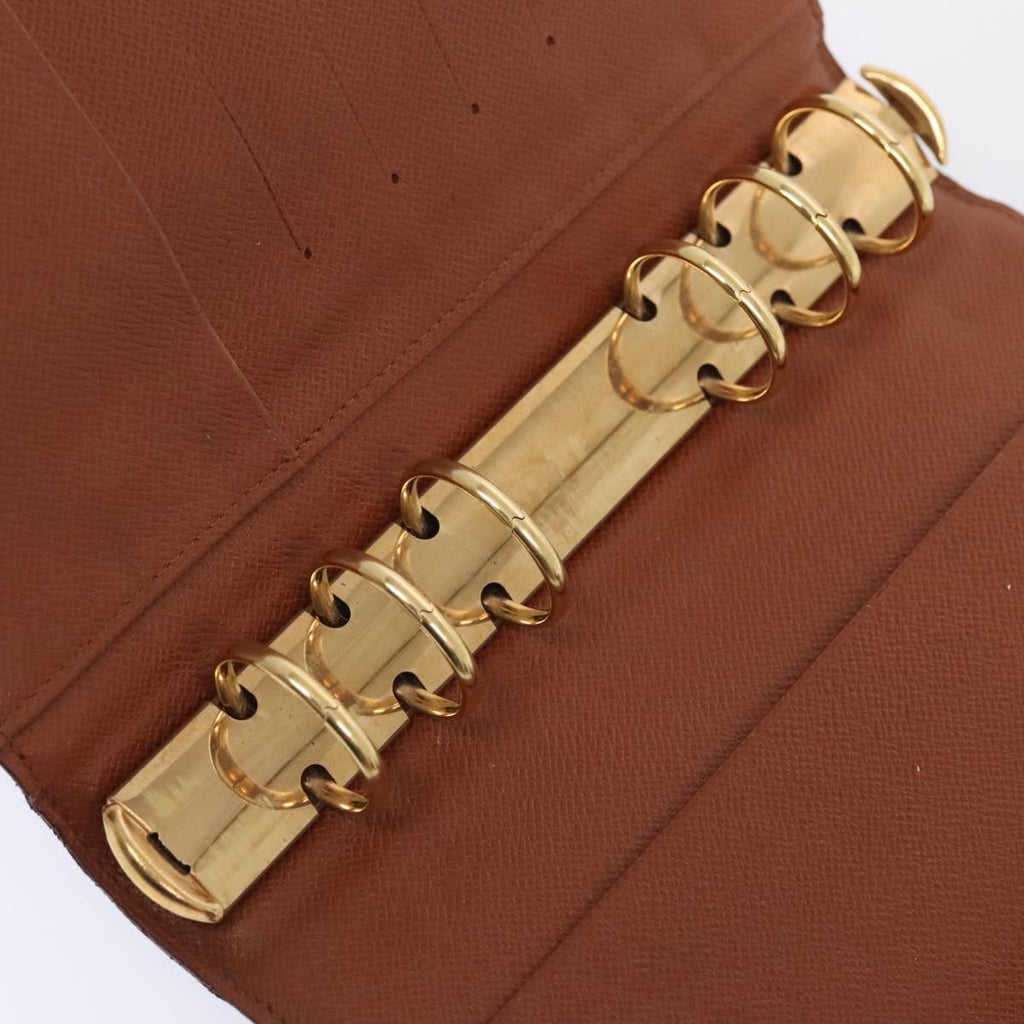 Louis Vuitton Agenda Cover Brown Canvas Wallet