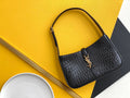 Top Quality LE 5 Ã 7 Hobo Bag Black In Embossed Material For Women 9in/23cm YSL 657228DZESW1062