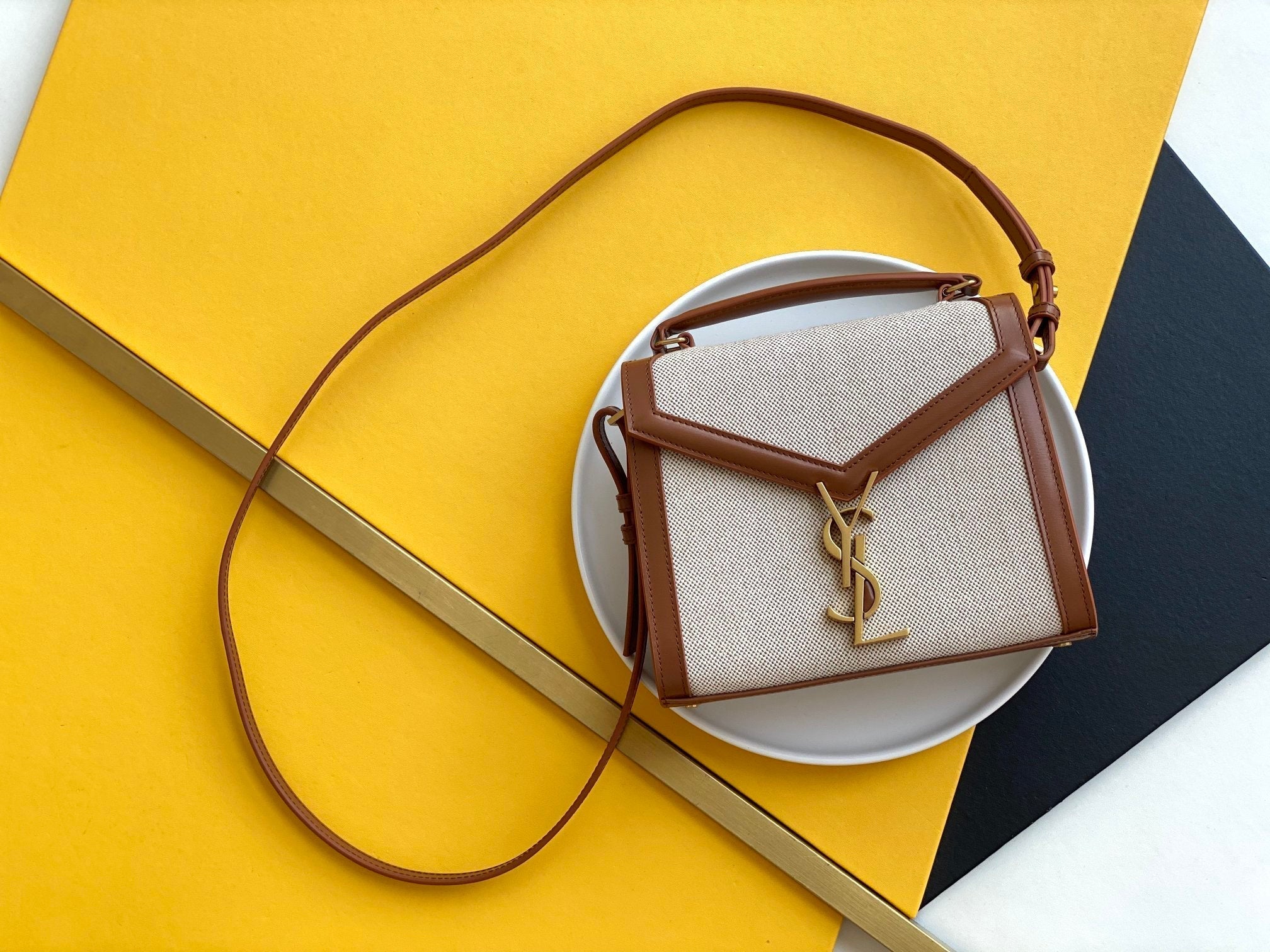 Top Quality Cassandra Mini Top Handle Bag For Women 7.8in/20cm Gold Hardware YSL 623930HZD2J9380