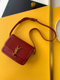 YSSL Solferino Small Satchel Bag Red In Box With Gold Hardware 7in/19cm YSl 6343060SX0W6805