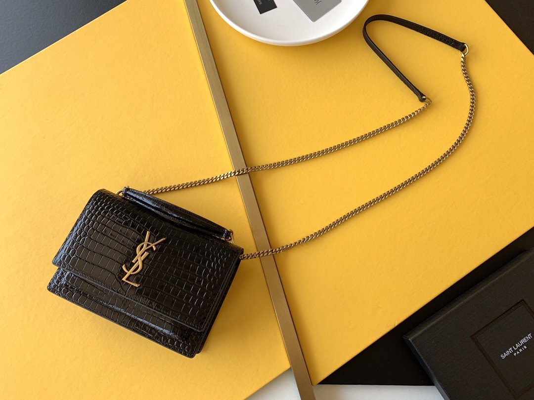 YSSL Sunset Chain Bag With Gold Hardware For Women 7in/19cm YSL 533026DND1J1000