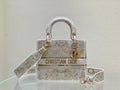 Dior MeDiorum Lady D-Lite Bag, Beige Handbags, Crossbody Bags, 24cm CD