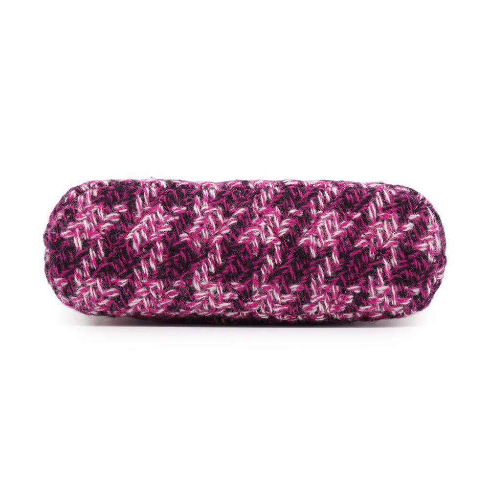 CHANEL ChainClutch Bag Purple Tweed