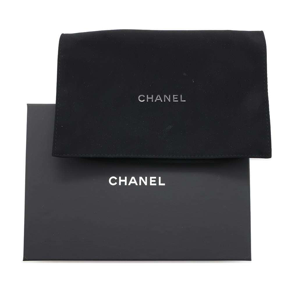 CHANEL ChainClutch Bag Purple Tweed
