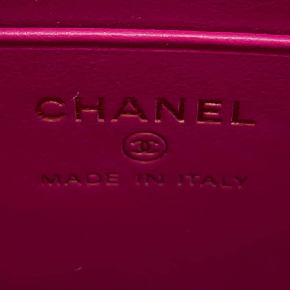 CHANEL 2way Backpack Shoulder Bag Fuschia PinkAP3753 Caviar Leather