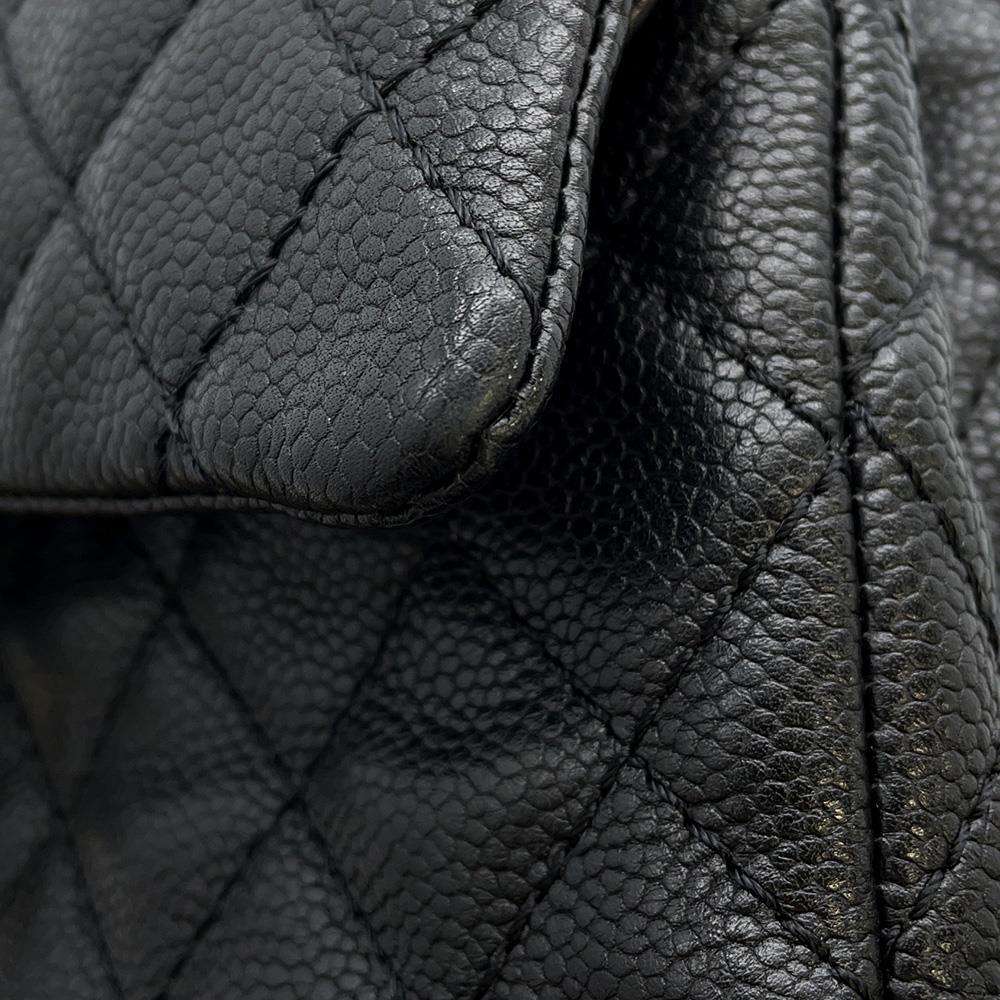 CHANEL Matelasse ChainShoulder Bag BlackA01112 Soft Caviar Leather Size 25