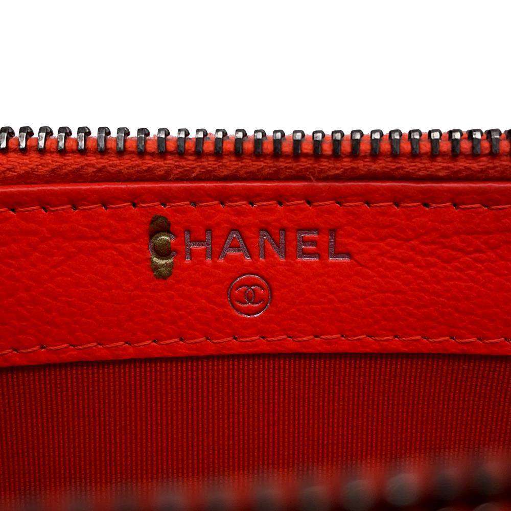 CHANEL Gabriel de Mini Chain Shoulder Bag OrangeA94505 Leather