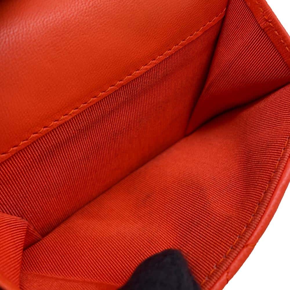CHANEL Classic Small flap wallet OrangeAP0230 Lambskin