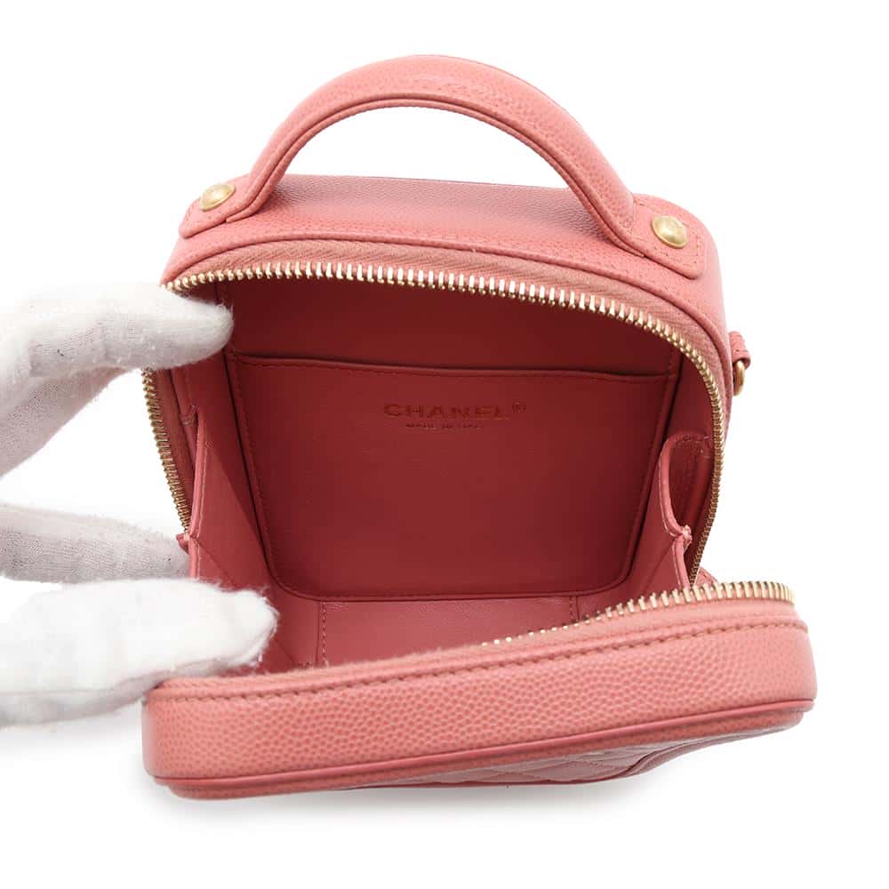 CHANEL CCFiligree  ChainShoulder PinkAS0988 Caviar Leather