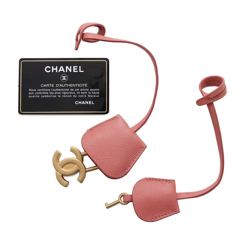 CHANEL CCFiligree  ChainShoulder PinkAS0988 Caviar Leather